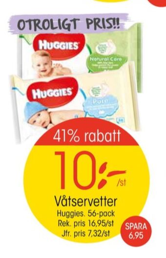 EKO Huggies tvättservetter erbjuda