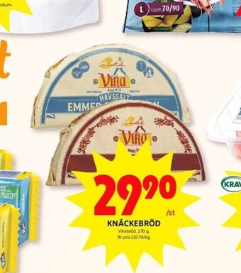 ICA Kvantum Vika knäckebröd erbjuda