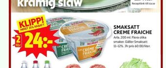 ICA Kvantum Arla köket crème fraiche erbjuda