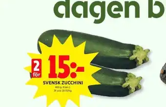 ICA Kvantum Allerum zucchini erbjuda