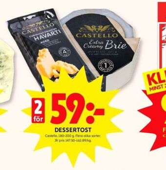 ICA Kvantum Castello brie erbjuda
