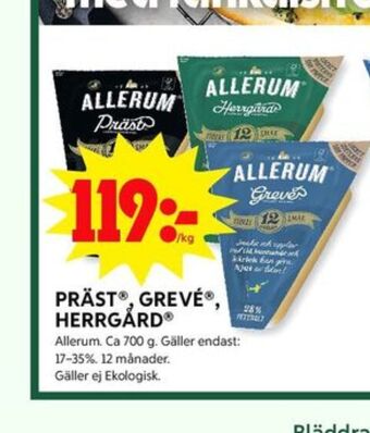 ICA Kvantum Allerum prästost erbjuda