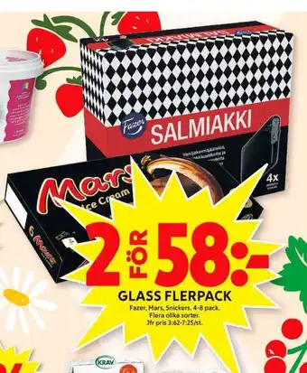 ICA Maxi Mars glassnacks erbjuda