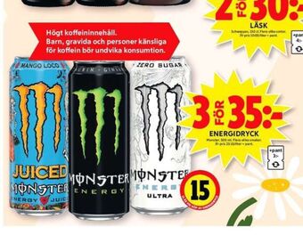 ICA Maxi Monster energidryck erbjuda