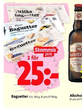 ICA Supermarket Ica baguetter erbjuda