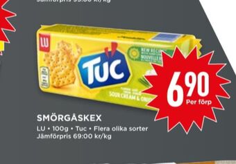 Willys Tuc smörgåskex erbjuda