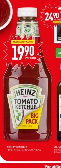 Willys Heinz ketchup erbjuda