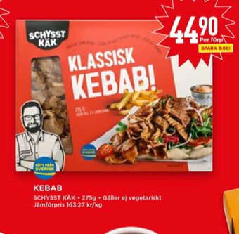 Willys Schysst käk kebab erbjuda