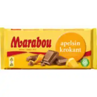 Snabbgross Apelsinkrokant chokladkaka marabou 200g erbjuda