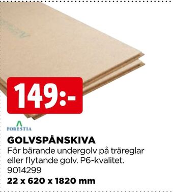 Jem&Fix Golvspånskiva erbjuda