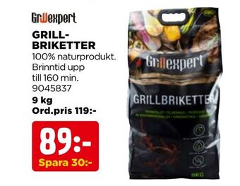 Jem&Fix Grillbriketter erbjuda