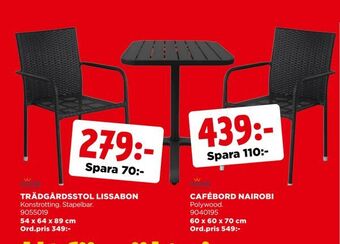 Jem&Fix Trädgårdsstol lissabon erbjuda