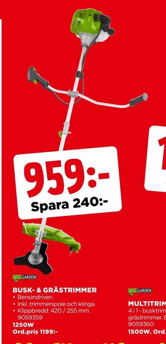 Jem&Fix Busk- & grästrimmer erbjuda