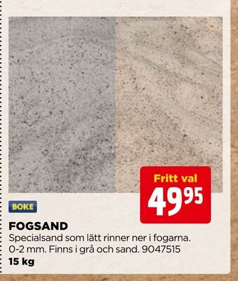 Jem&Fix Fogsand erbjuda