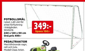 Jem&Fix Fotbollsmål erbjuda