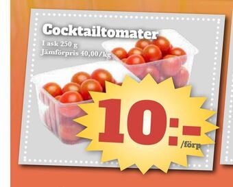 Bonum Matmarknad Cocktailtomater erbjuda