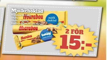 Bonum Matmarknad Mjölkchoklad erbjuda