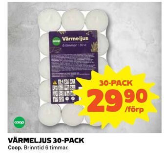 Värmeljus 30-pack