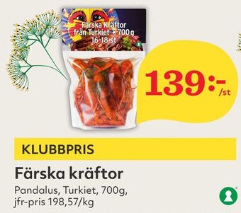 Hemköp Färska kräftor erbjuda