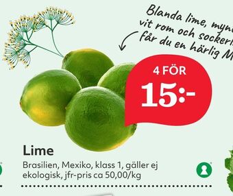 Hemköp Lime erbjuda