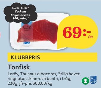 Hemköp Tonfisk erbjuda