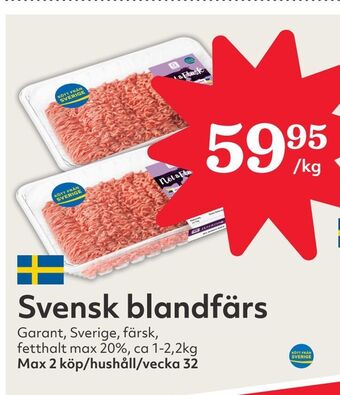 Hemköp Svensk blandfärs erbjuda
