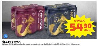 Coop Daglivs Öl 3,5% 6-pack erbjuda