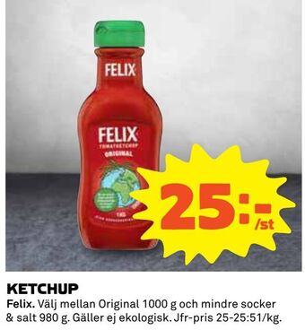 Coop Daglivs Ketchup erbjuda