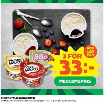 Coop Daglivs Risifrutti/mannafrutti erbjuda