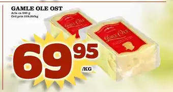 Din Mat Gamle ole ost erbjuda