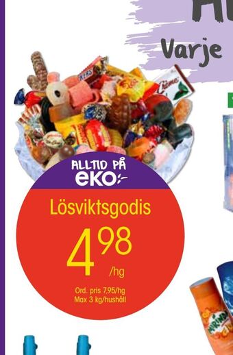 EKO Lösviktsgodis erbjuda