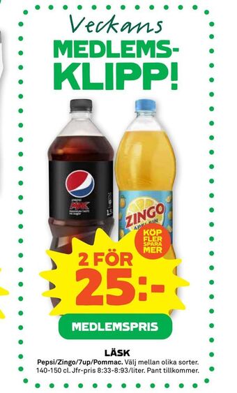 Stora Coop Läsk erbjuda
