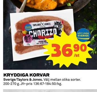 Coop Kryddiga korvar erbjuda