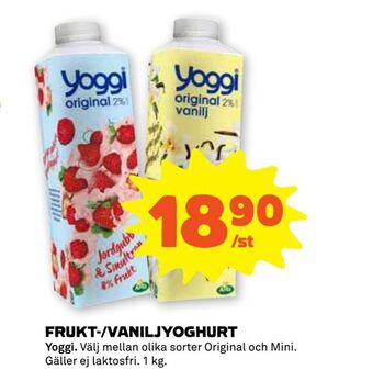 Stora Coop Frukt-/vaniljyoghurt erbjuda