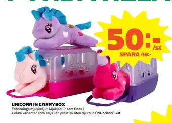 Unicorn in carrybox