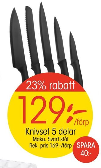 EKO Knivset 5 delar erbjuda
