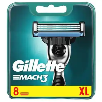 Gillette mach3 base rakblad för män 8-pack