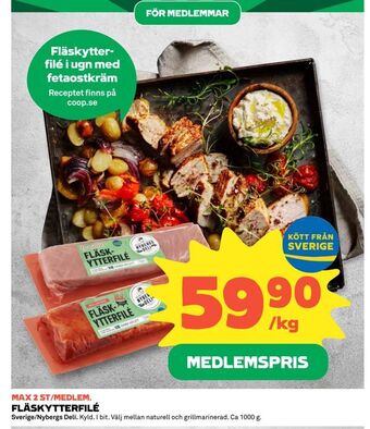 Coop Fläskytterfilé erbjuda