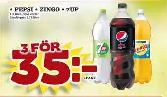 Pepsi • zingo • 7up
