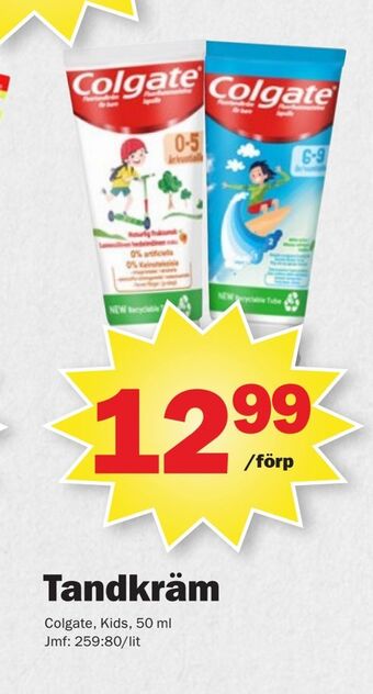 Pekås Tandkräm erbjuda