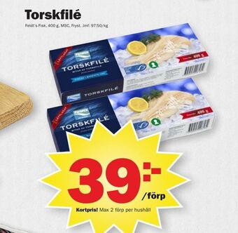 Pekås Torskfilé erbjuda