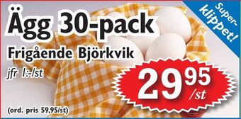T-jarlen Ägg 30-pack erbjuda