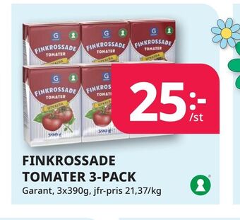 Tempo Finkrossade tomater 3-pack erbjuda