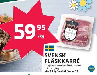 Tempo Svensk fläskkarré erbjuda