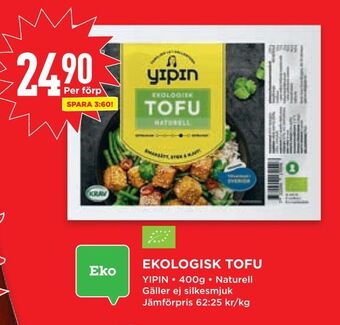 Willys Ekologisk tofu erbjuda