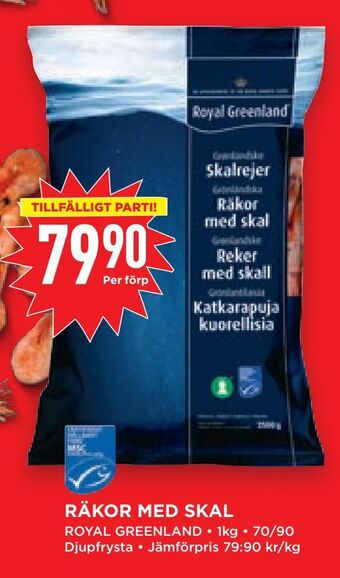 Willys Hemma Räkor med skal erbjuda