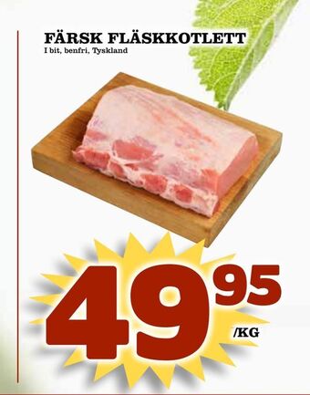 Matdax Färsk fläskkotlett erbjuda