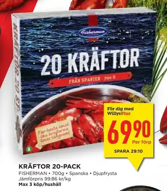 Kräftor 20-pack