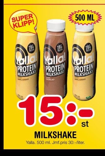 Nya Pulsen Milkshake erbjuda
