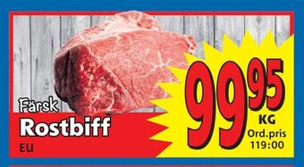 Supergrossen Rostbiff erbjuda